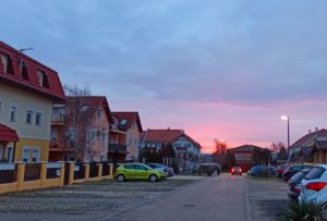 Czédli István utca naplemente